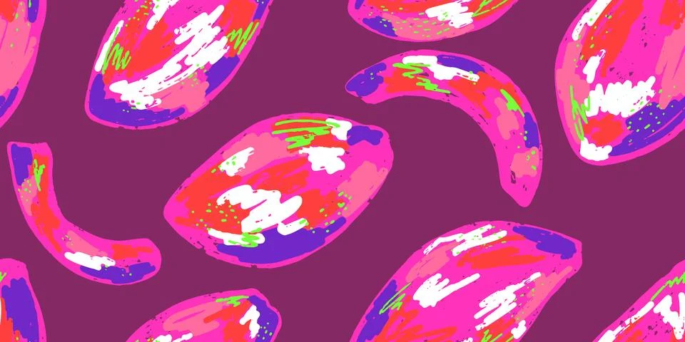 Texture mangoes. Tropical exotic pattern. Cartoon style. Hand drawn elements. 스톡 일러스트