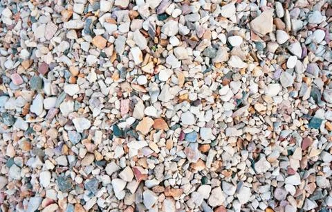 Texture of many small stones of different colors Stock Photos
