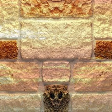 Texture of marble facing bricks chipped background Foto stock