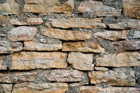 The texture of masonry rubble closeup Foto stock