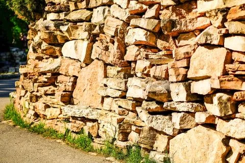 Texture masonry stone wall 库存照片