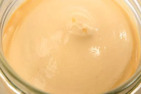Texture of mayonnaise Stock Photos