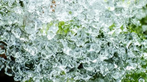 Texture of melting snow Stock Photos