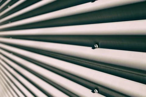 The texture of metal corrugated wall  surface Stock-Fotos