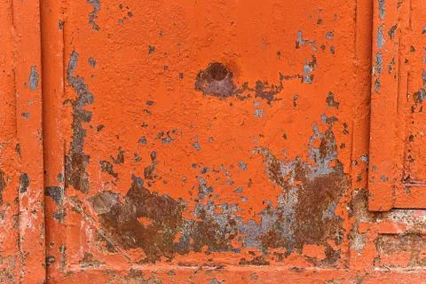 The texture of the metal doors Foto stock