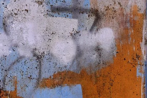 The texture of the metal doors Stock Photos