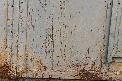 The texture of the metal doors Stock Photos