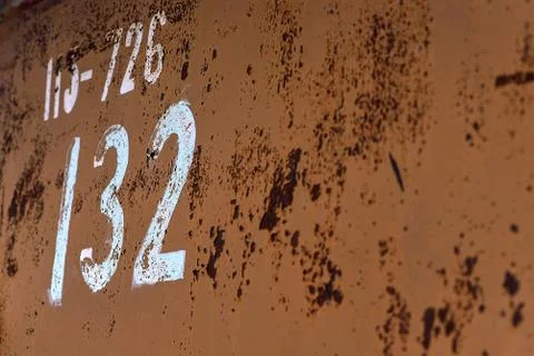 The texture of the metal doors Stock Photos