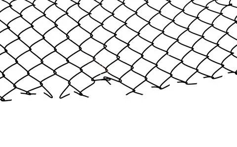 The texture of the metal mesh on a white background. Torn steel, metal mesh.. Stock Photos
