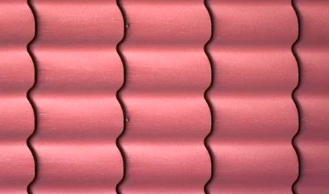 Texture of metal shingles close-up Stock Photos