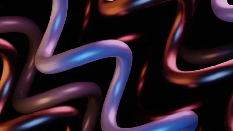Texture Metal Spring Loop Background Hypnotic Digital Art Shimmering Geomet.. Stock Footage 339829867