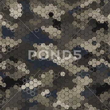 Texture military camouflage seamless pattern. Abstract army vector illustration Stock Illustration