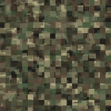 Texture military camouflage seamless pattern. Abstract army vector illustration Stock Illustration