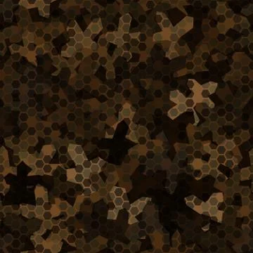 Texture military camouflage seamless pattern. Abstract army vector illustration Stockillustratie