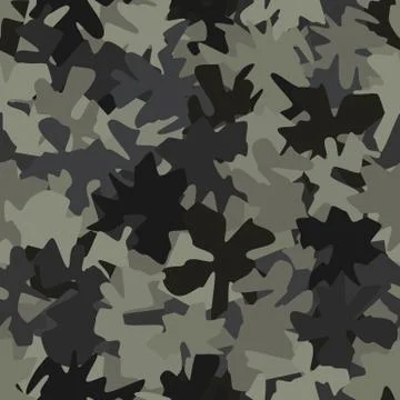 Texture military camouflage seamless pattern. Abstract army vector illustration Stock Illustration