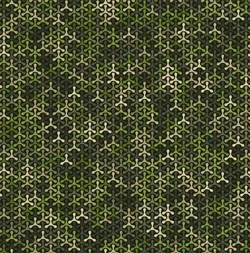 Texture military camouflage seamless pattern. Abstract army vector illustration Stockillustratie