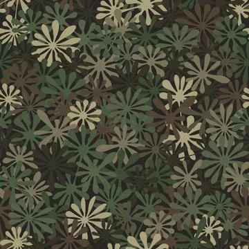 Texture military camouflage seamless pattern. Army and hunting texture Stock Illustration
