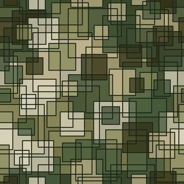 Texture military camouflage seamless pattern. Abstract army vector illustration Stockillustratie