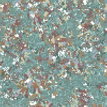 Texture military camouflage seamless pattern. Abstract army vector illustration Stock Illustration
