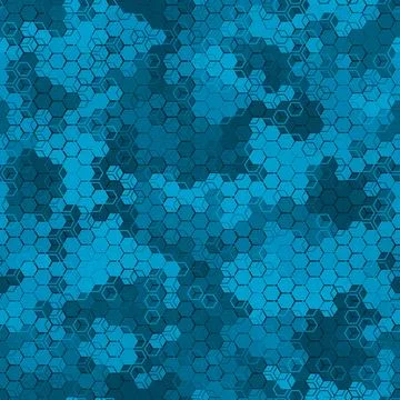 Texture military camouflage seamless pattern. Abstract modern camo ornament Stock Illustration