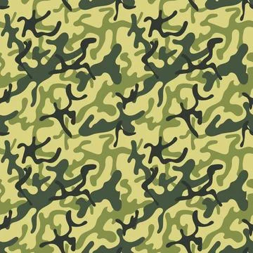 Texture military camouflage seamless pattern. Illustrazione stock
