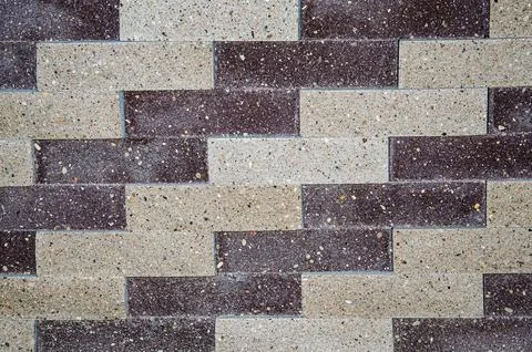Texture of modern gray concrete wall made of blocks Stock Photos