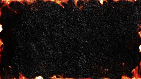 Texture motion background features a concrete wall with flames and blaze the Stock Footage 160600231