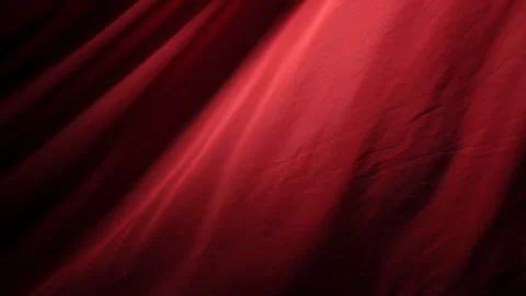 Texture of the moving folds of light red fabric Stock Footage