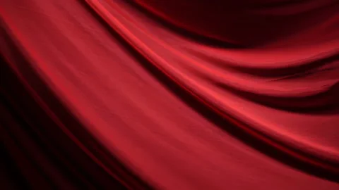 Texture of the moving folds of light red fabric 스톡 동영상 131012210