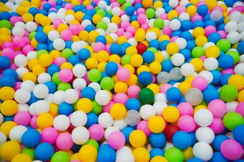 Texture of multicolored balls. background. voluminous Stock Photos