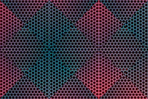 The texture of the multicolored lattice consisting of dots 스톡 사진