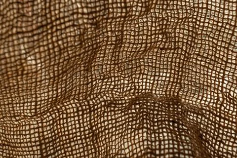 Texture of natural burlap material close-up Stock-Fotos