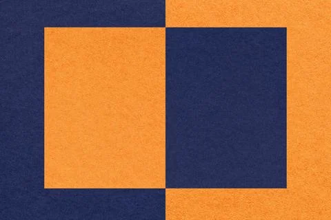 Texture navy blue and orange paper background with geometric shape and patter Stock Illustration