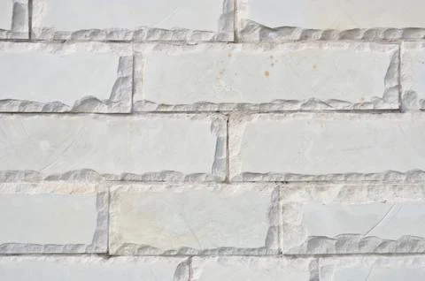 Texture of the new accurate gray brick wall Stock Photos