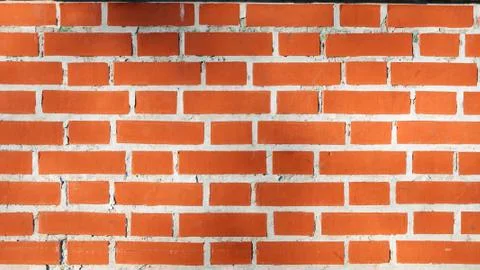 Texture of new brickwork. Stock Photos