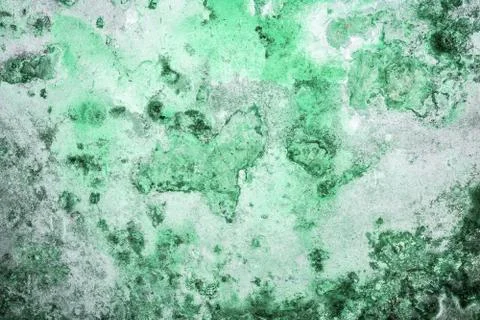 Texture of old antique wall, destroyed layer of concrete wall plaster, dark g Foto stock