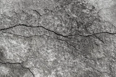 Texture of old asphalt with cracks, background Foto stock