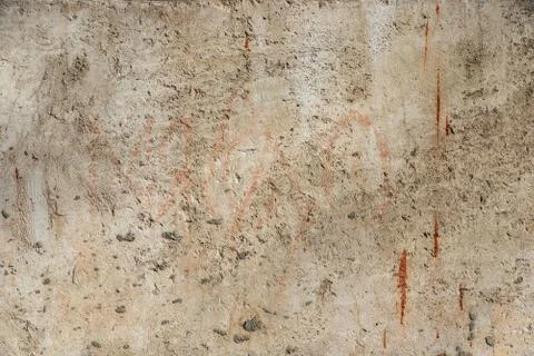 Texture of old battered concrete wall Stock Photos