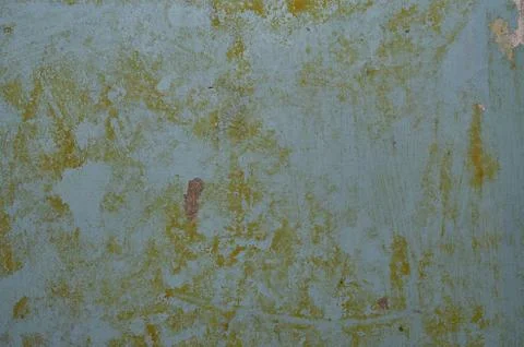 Texture of the old battered wall blue peeling paint, concrete, gray cement gr Stock Photos
