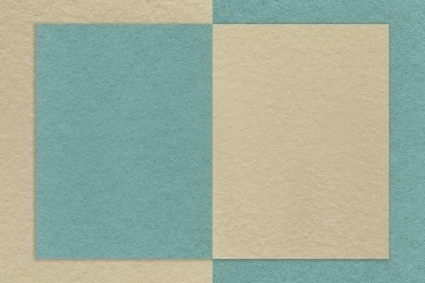 Texture of old beige and blue paper background with geometric shape. Stock Illustration