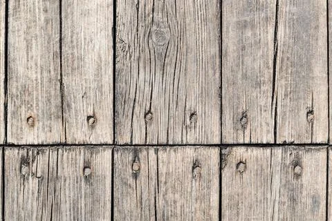 Texture of an old board with nails Stock Photos