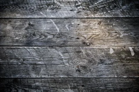 Texture of old boards. Patterns with knots on wood of gray color. Foto stock