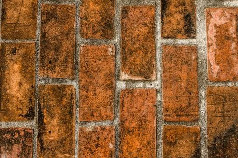 Texture old brick of background Stock Photos