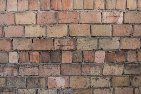Texture of an old brick wall. Stock Photos