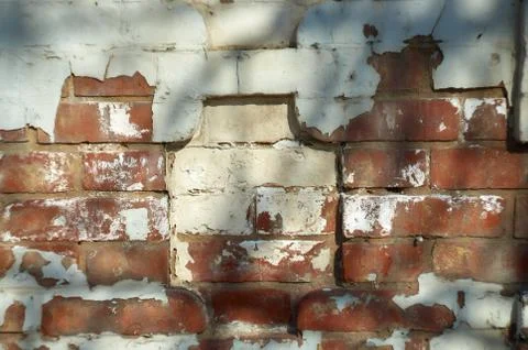Texture with the old brick wall Stock Photos