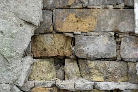 Texture of an old brick wall Stock Photos