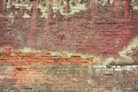 Texture of an old brick wall Stock Photos