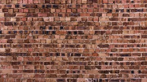 Texture of an old brick wall with plaster Stock Photos