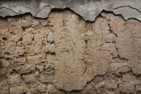 Texture of old broken wall Stock-Fotos