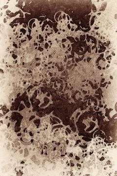 The texture of old burnt paper. Background surface of the vintage brown color Stock Photos